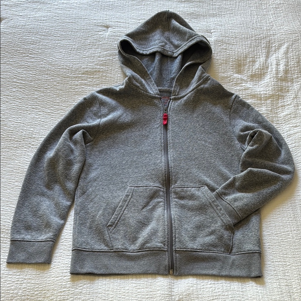 Cat & Jack Basic Gray Zip-Up Hoodie